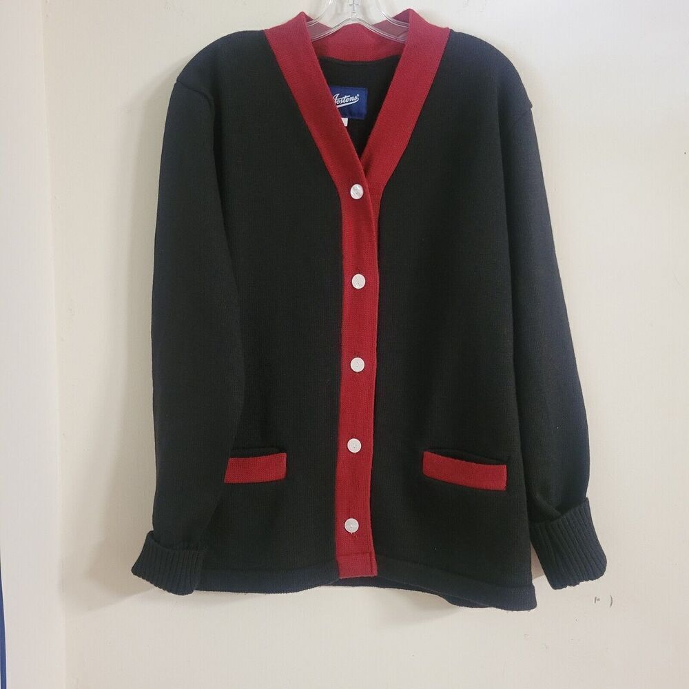 Jostens Size Large College‎ Cardigan Preppy Sweater